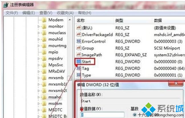 选择右侧面板中的“Start”键