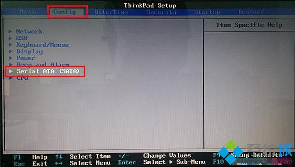 联想Thinkpad BIOS开启AHCI图1